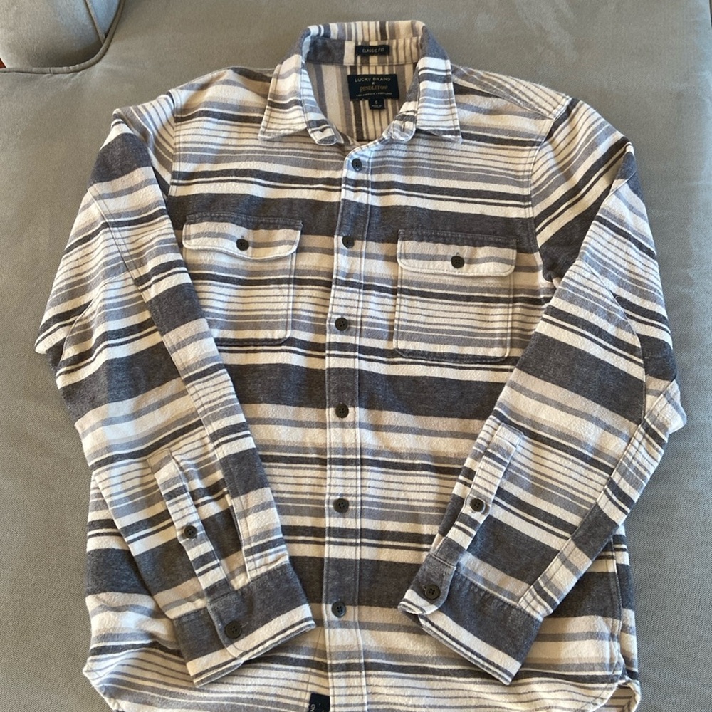 Lucky Brand x Pendleton Horizontal Striped Shirt Jacket Flannel Size Small